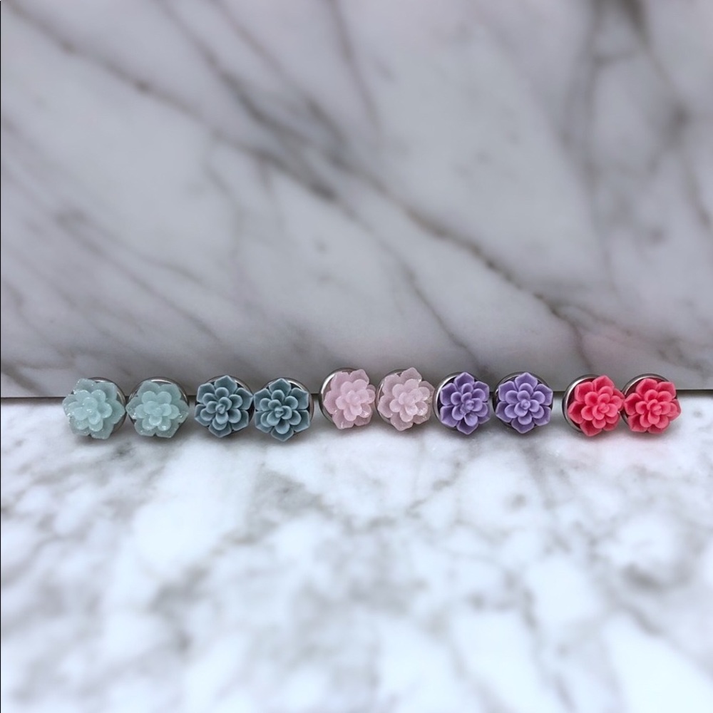 ✨3/$30✨Succulent Stud Earrings - Picture 6 of 6